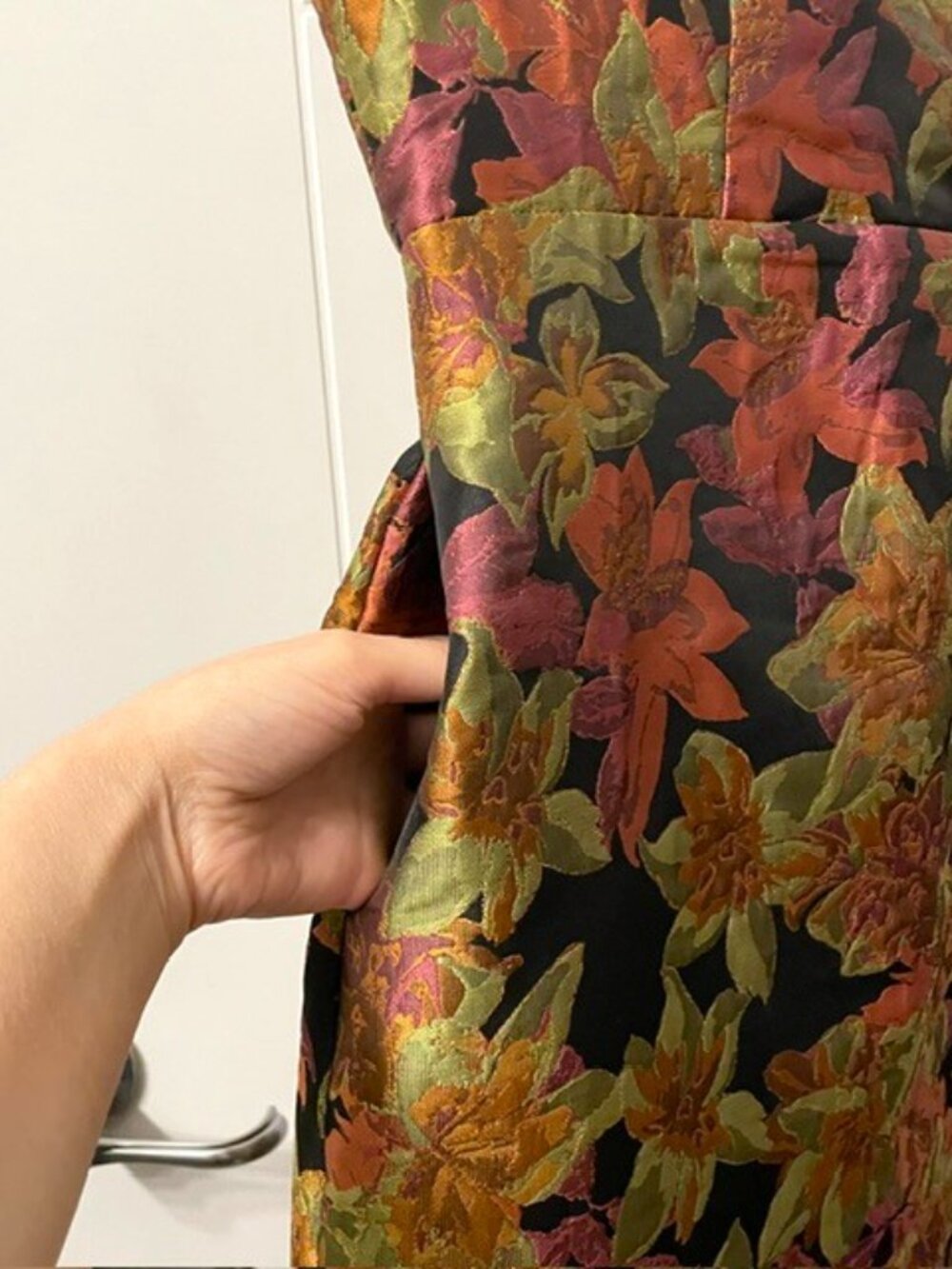 NWT Lulus Ready for Festivities Floral Jacquard Mini Dress Size Small - Picture 9 of 16